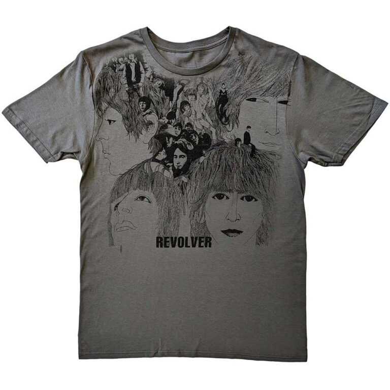The Beatles Revolver Charcoal Grey T-Shirt