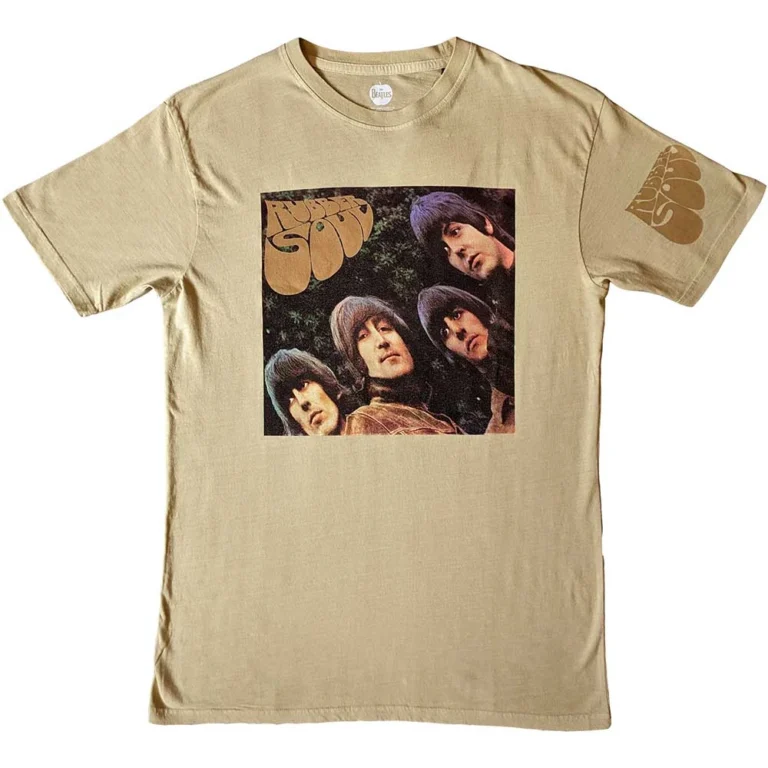 The Beatles Rubber Soul US Sand Sleeve Print T-Shirt