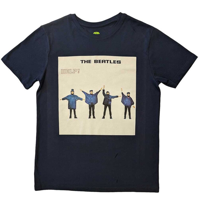 The Beatles HELP! Album Cover Navy Blue T-Shirt