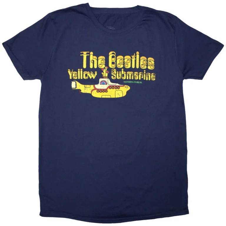 The Beatles Nothing is Real Navy Blue T-Shirt