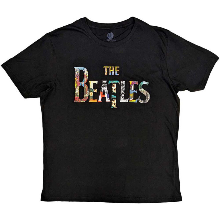The Beatles Logo Treatment Black T-Shirt