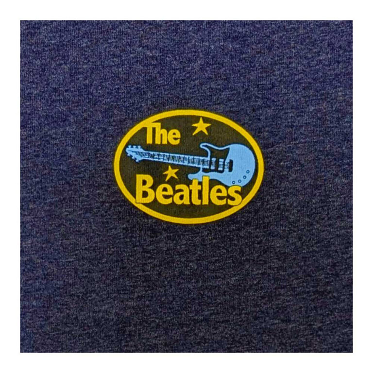 The Beatles Oval Logo Navy Blue Wash Collection T-Shirt