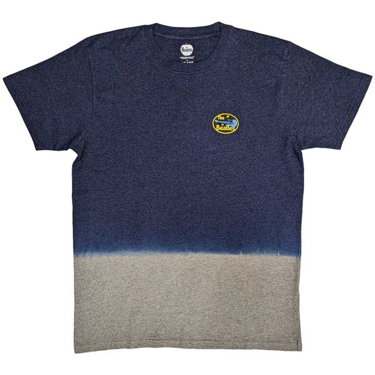 The Beatles Oval Logo Navy Blue Wash Collection T-Shirt