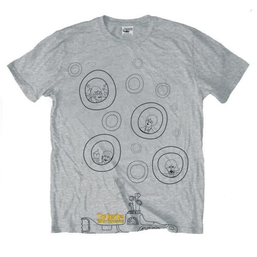 The Beatles Bubbles Heather Grey T-Shirt