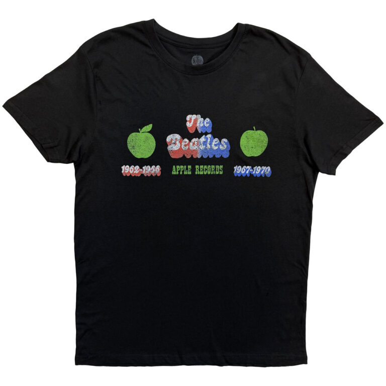 The Beatles Apple Years Black T-Shirt