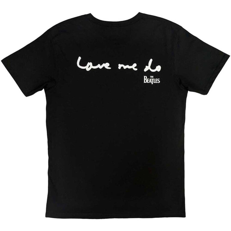 The Beatles Now & Then Black Back Print T-Shirt