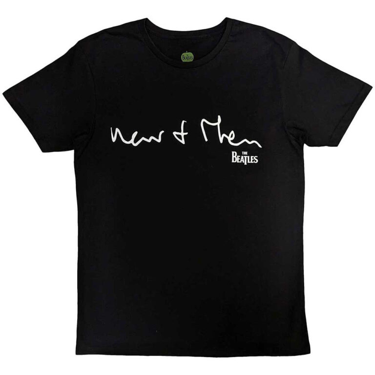 The Beatles Now & Then Black Back Print T-Shirt