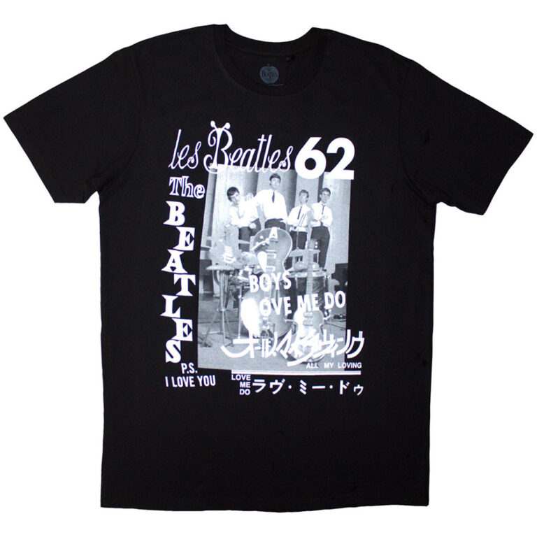 The Beatles 1962 Black T-Shirt