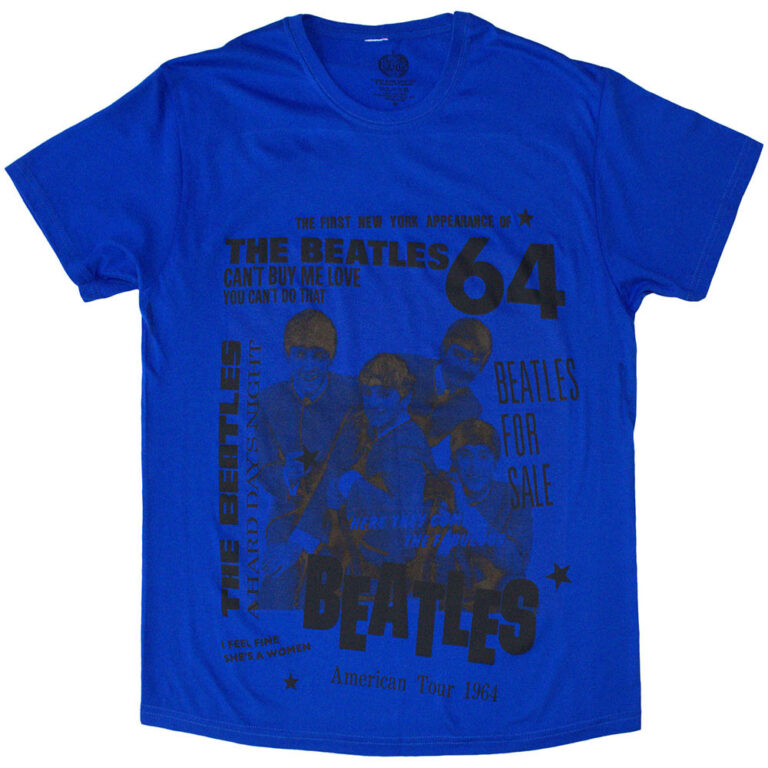 The Beatles 1964 Blue T-Shirt