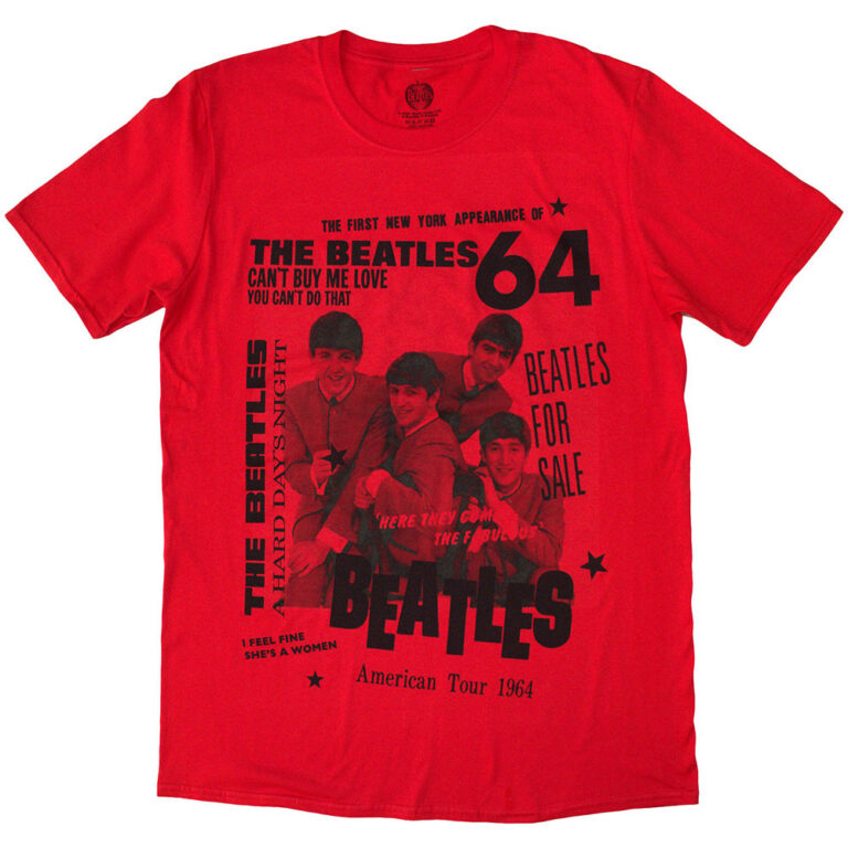 The Beatles 1964 Red T-Shirt