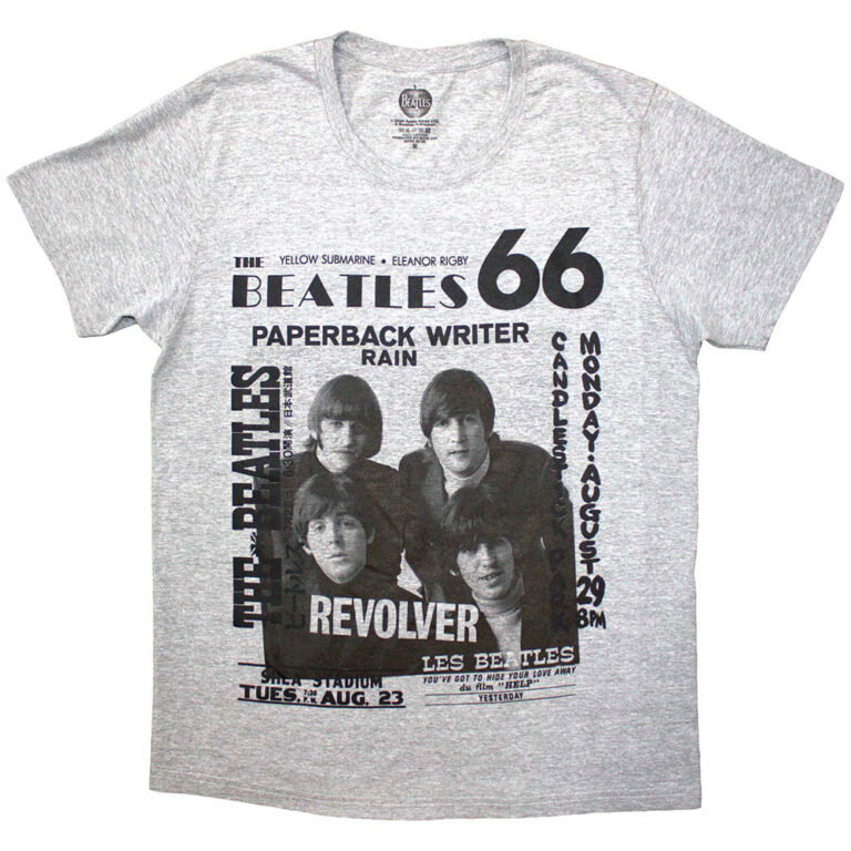 The Beatles 1966 Grey T-Shirt