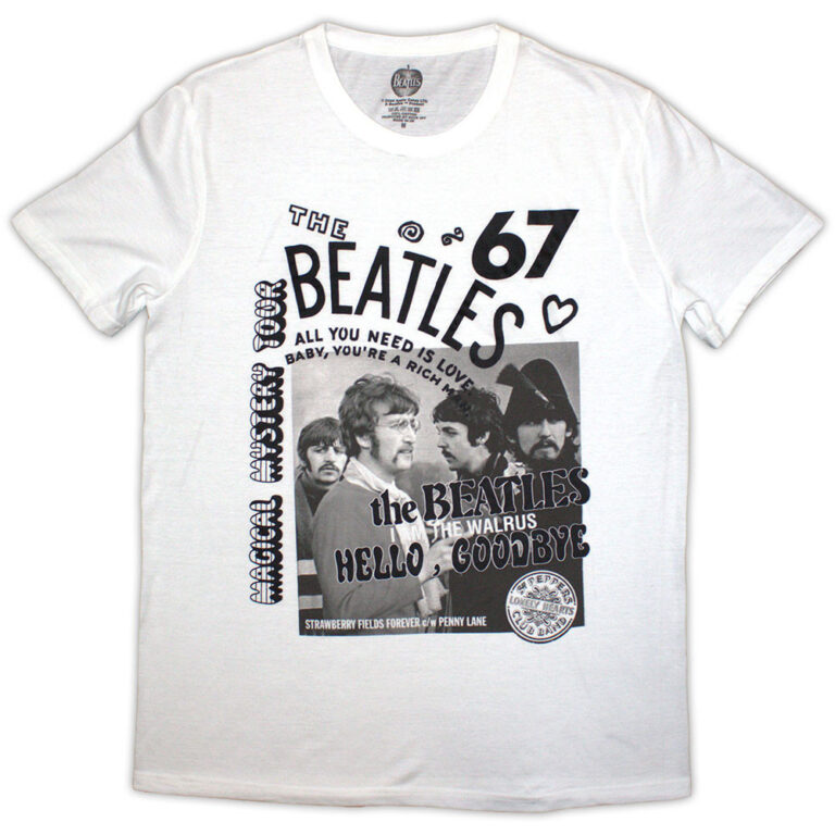 The Beatles 1967 White T-Shirt