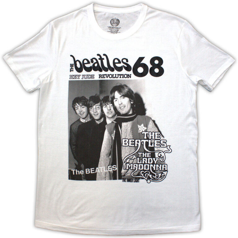 The Beatles 1968 White T-Shirt