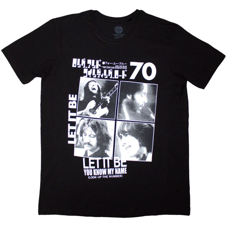 The Beatles 1970 Black T-Shirt
