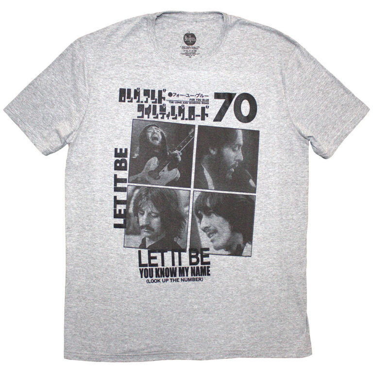 The Beatles 1970 Grey T-Shirt