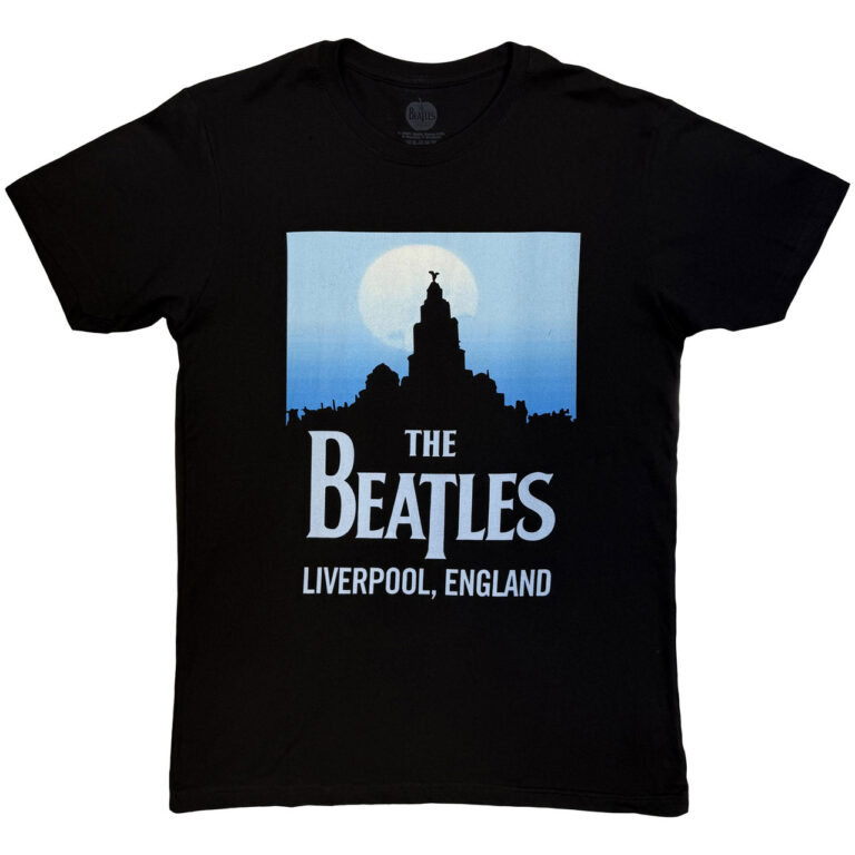 The Beatles Liverpool, England Black T-Shirt