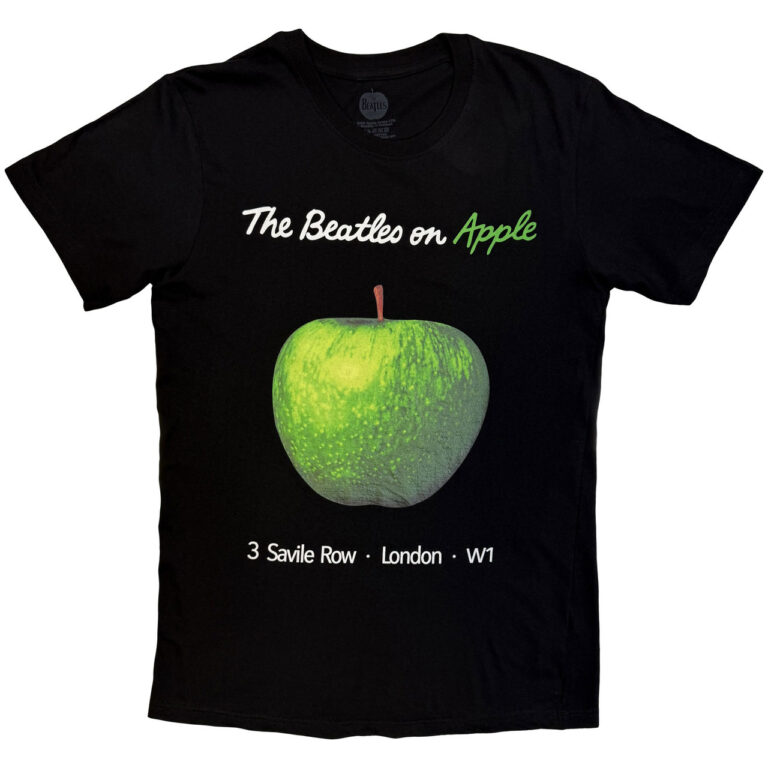 The Beatles On Apple Black T-Shirt