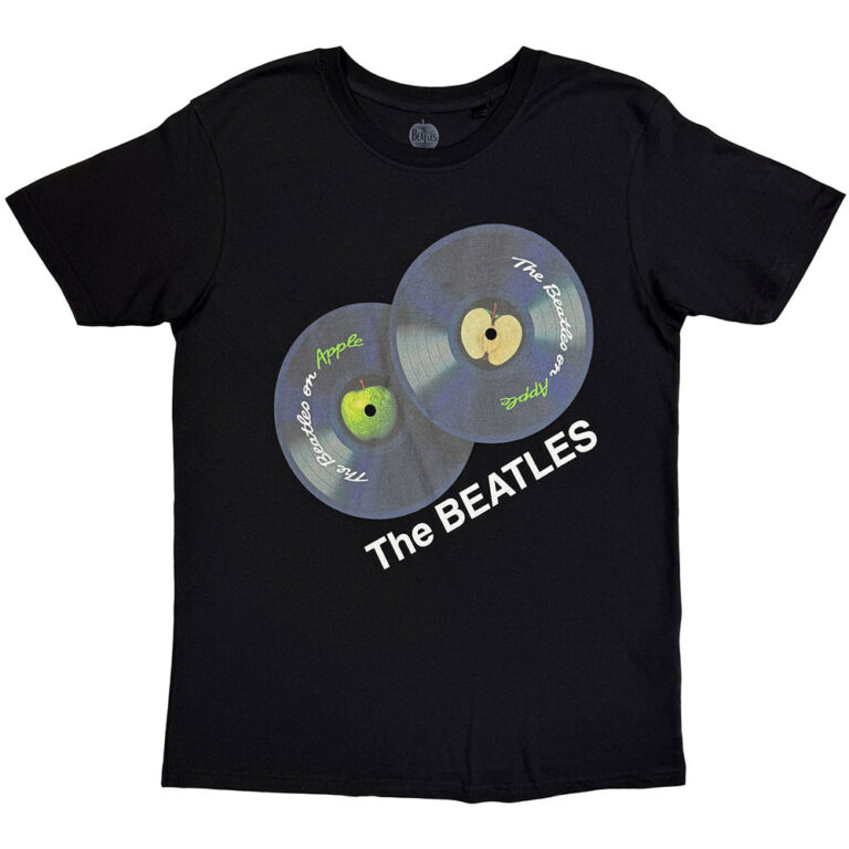 The Beatles The Beatles On Apple Black Back Print T-Shirt