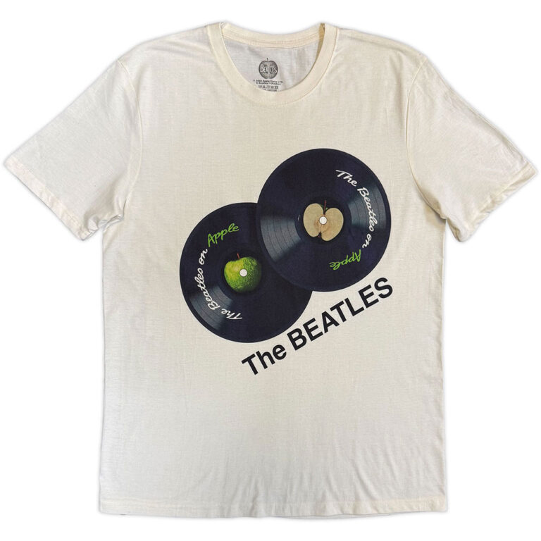 The Beatles The Beatles On Apple Natural Back Print T-Shirt