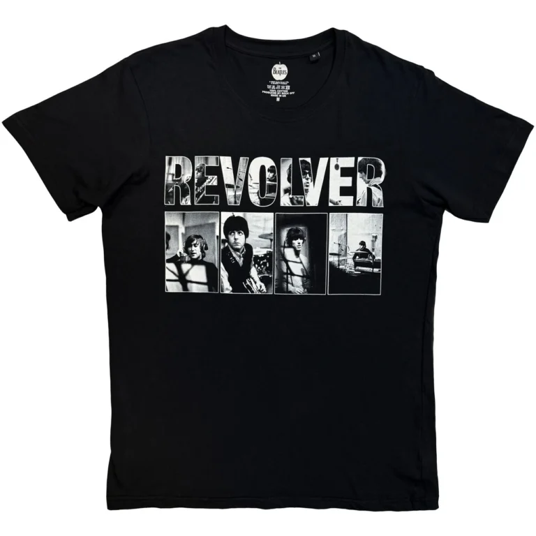 The Beatles Revolver Portraits Black T-Shirt