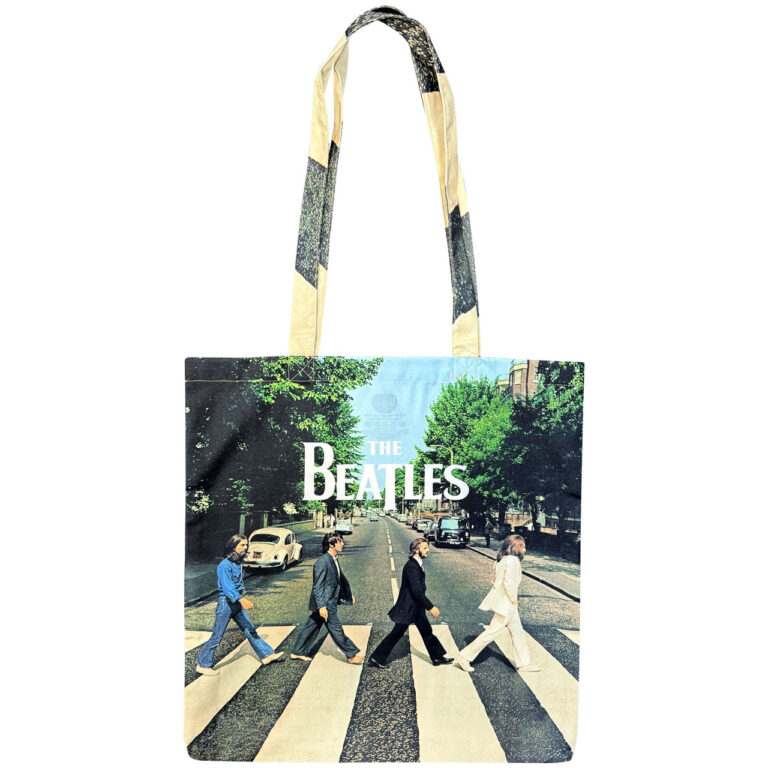 The Beatles Abbey Road Black Tote Bag