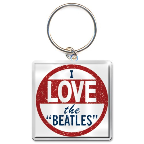 The Beatles I Love the Beatles Photo Print Keychain