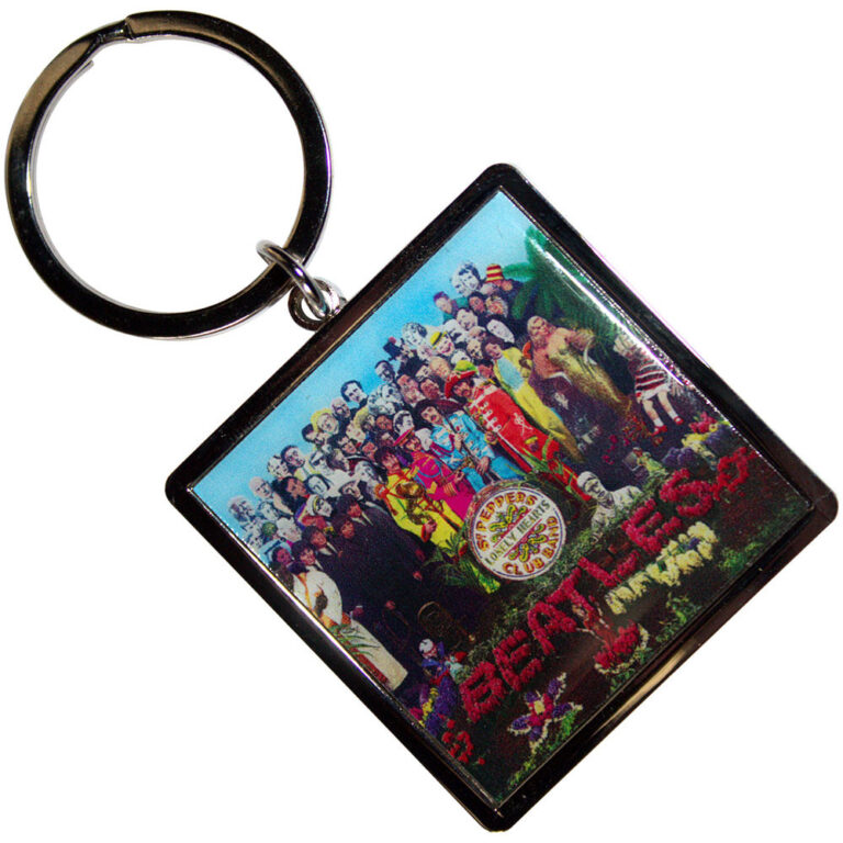 The Beatles Sgt Pepper Album Photo Print Keychain