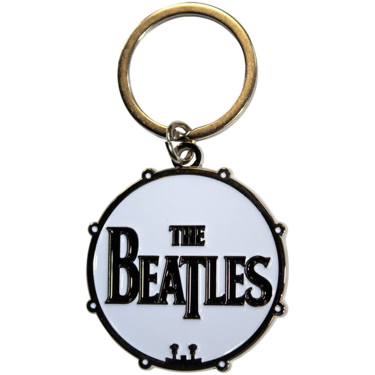 The Beatles Drum Logo Keychain