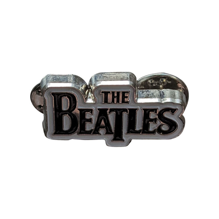 The Beatles Drop T Logo Black Pin Badge