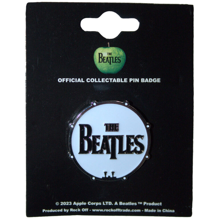 The Beatles Drum Logo Pin Badge