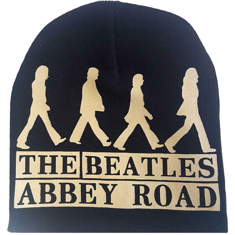The Beatles Unisex Abbey Road Black Back Print Beanie Hat