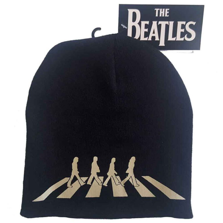 The Beatles Unisex Abbey Road Black Back Print Beanie Hat