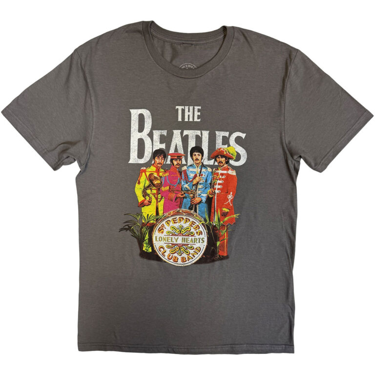 The Beatles Sgt Pepper Grey T-Shirt