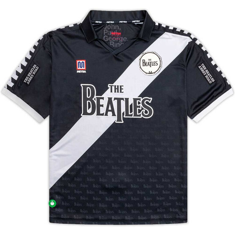 The Beatles Unisex Jersey T-Shirt: Meyba Sash Black T-Shirt