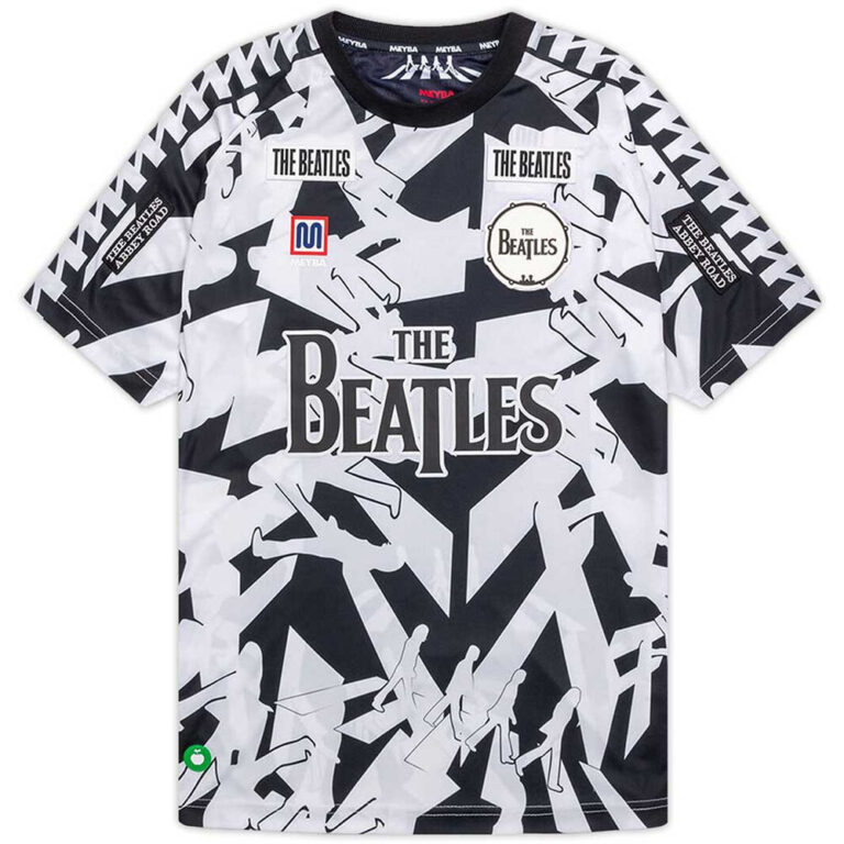 The Beatles Unisex Jersey T-Shirt: Meyba Abbey Road Crossing All-Over-Print Black & White T-Shirt
