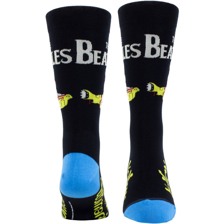 The Beatles Yellow Submarine Drop T Black UK Size 6.5 – 11 Crew Socks