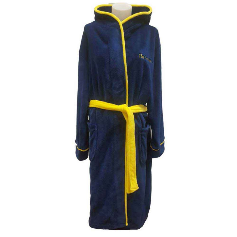 The Beatles Unisex Bathrobe: Yellow Submarine Navy Blue Back Print Ladies Pyjamas