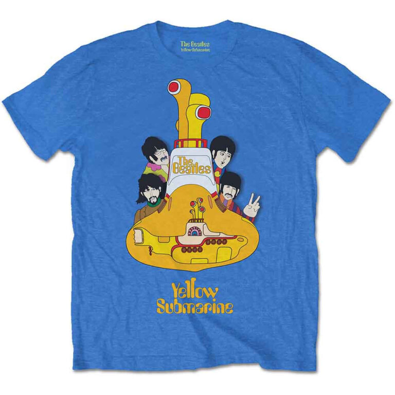 The Beatles Yellow Submarine Sub Sub Mid Iris Blue T-Shirt
