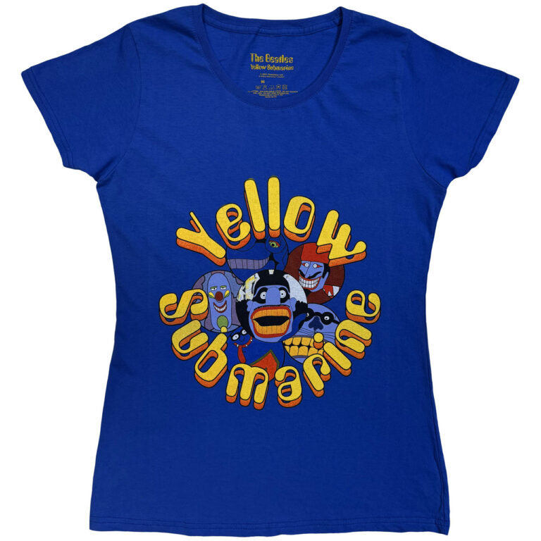The Beatles Yellow Submarine Baddies Blue Ladies T-Shirt