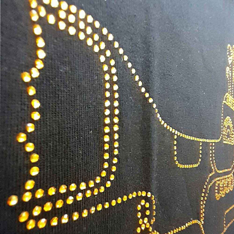 The Beatles Yellow Submarine Black Embellished Ladies T-Shirt
