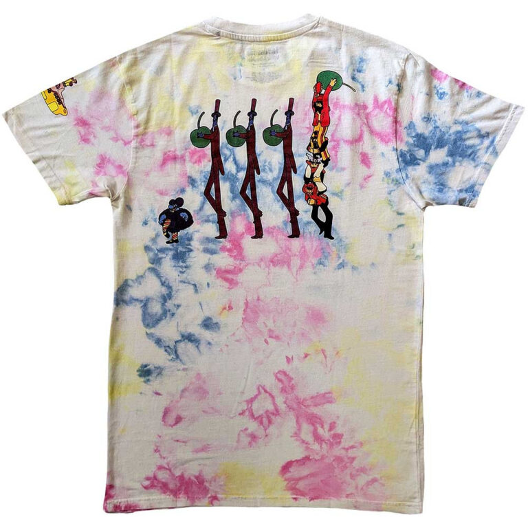 The Beatles Yellow Submarine Heads & Apple Bonkers White Back Print & Wash Collection T-Shirt