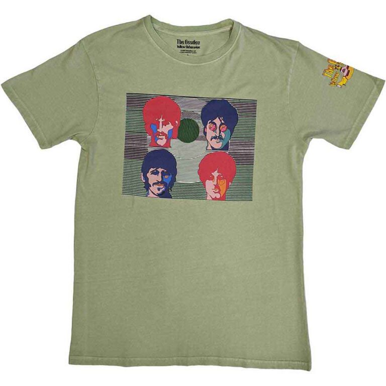 The Beatles Yellow Submarine Magic Piano Green Back Print T-Shirt
