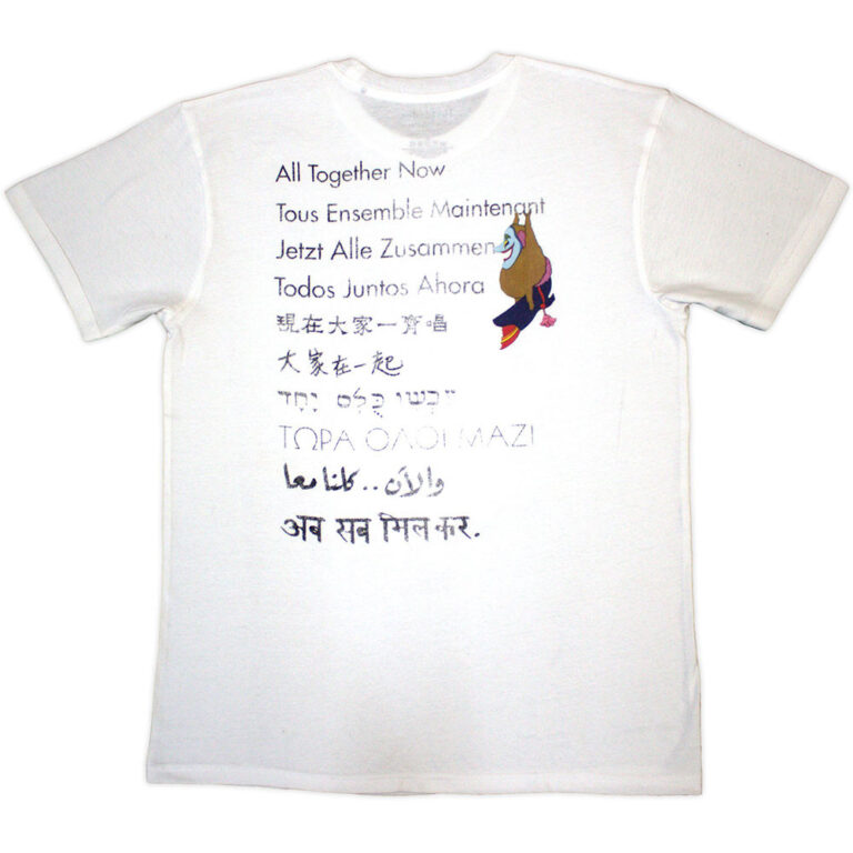 The Beatles Yellow Submarine Heads Collage / ATN White Back Print T-Shirt