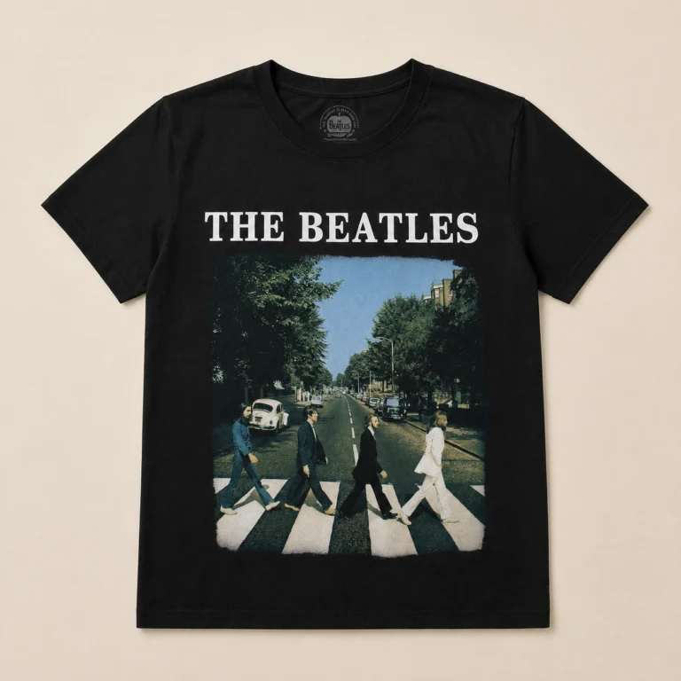 The Beatles Abbey Road & Logo Black T-Shirt