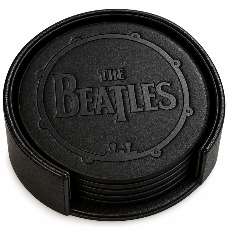 The Beatles 4-Piece Drum Logo Premium Coaster Set