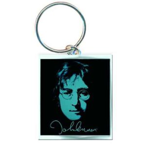John Lennon Photo Print Keychain