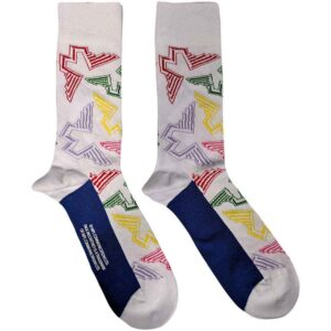 Paul McCartney Unisex Wings Logos White UK Size 7 - 11 Ankle Socks