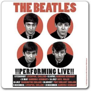 The Beatles 1962 Performing Live Single Cork Coaster