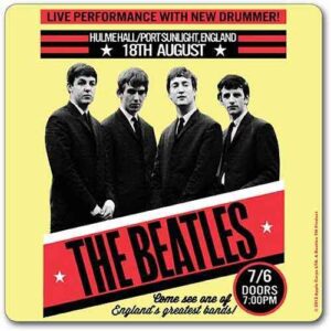 The Beatles 1962 Port Sunlight Single Cork Coaster