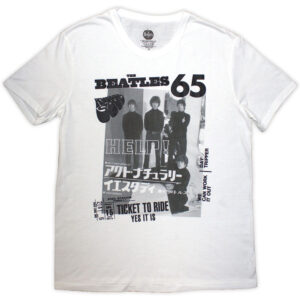 The Beatles 1965 White T-Shirt